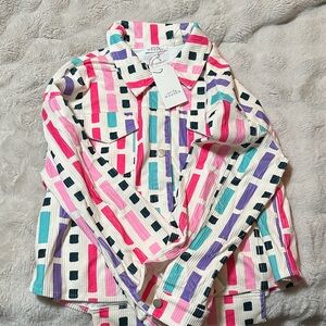 Vibrant Multicolor Striped Jacket